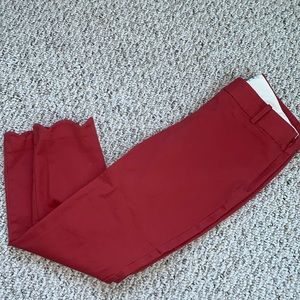 Jcrew salmon color pants with scallop bottoms size 6